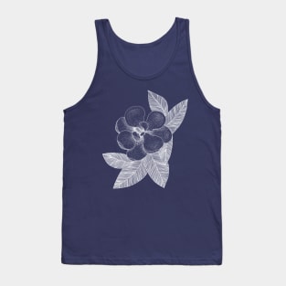 Magnolia - chalkboard, flowers, spring Tank Top